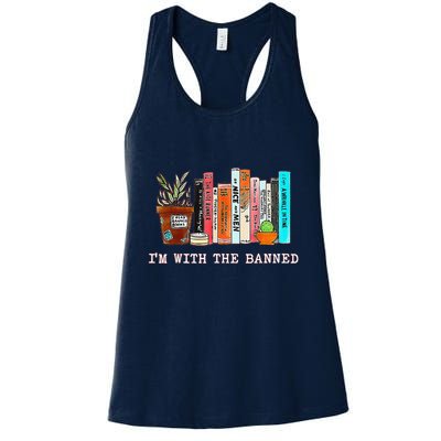 Funny IM With The Banned Banned Books Reading Books Womens Tank Top