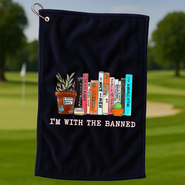 Funny IM With The Banned Banned Books Reading Books Golf Towel