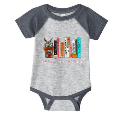 Funny IM With The Banned Banned Books Reading Books Infant Baby Jersey Bodysuit
