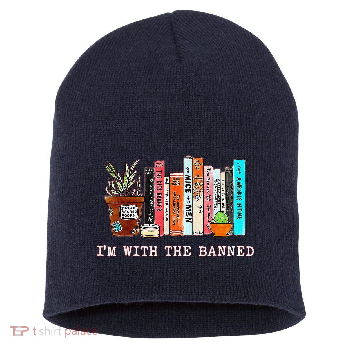 Funny IM With The Banned Banned Books Reading Books Short Acrylic Beanie
