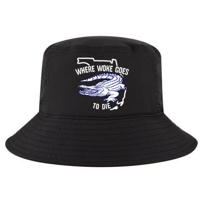 Florida Is Where Woke Goes To Die DeSantis Florida Funny Cool Comfort Performance Bucket Hat