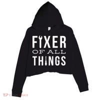 Fixer Of All Things Crop Fleece Hoodie