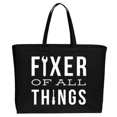 Fixer Of All Things Cotton Canvas Jumbo Tote