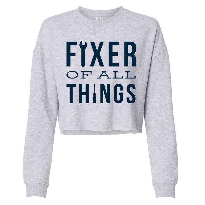 Fixer Of All Things Cropped Pullover Crew