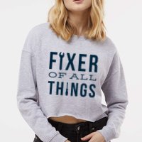 Fixer Of All Things Cropped Pullover Crew