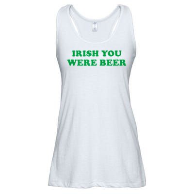 Funny Irish You Were Beer Irish Shamrock St Paddy's Day Ladies Essential Flowy Tank
