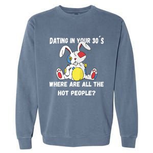 Flirting In Your 30´s Funny Dating Funny Gift Garment-Dyed Sweatshirt