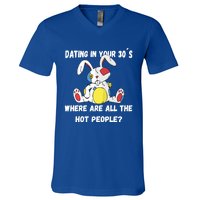 Flirting In Your 30´s Funny Dating Funny Gift V-Neck T-Shirt