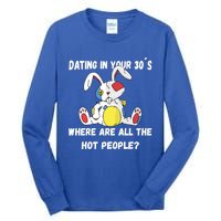 Flirting In Your 30´s Funny Dating Funny Gift Tall Long Sleeve T-Shirt