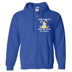 Flirting In Your 30´s Funny Dating Funny Gift Full Zip Hoodie