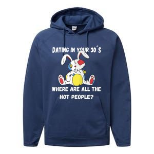 Flirting In Your 30´s Funny Dating Funny Gift Performance Fleece Hoodie