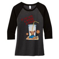 Funny If You Give Mouse A Cookie Costume Birthday Cookies Women's Tri-Blend 3/4-Sleeve Raglan Shirt