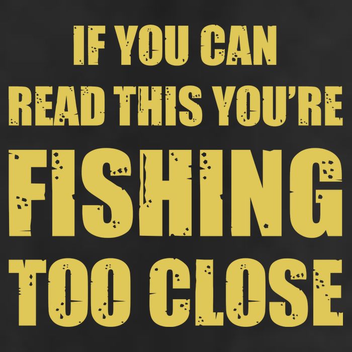 Funny If You Can Read This You're Fishing Too Close Microfiber Hand Towel