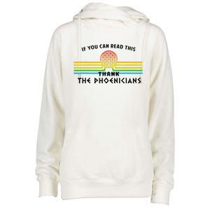 Funny If You Can Read This Thank Phoenicians Reading Womens Funnel Neck Pullover Hood