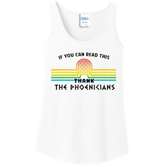 Funny If You Can Read This Thank Phoenicians Reading Ladies Essential Tank