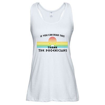 Funny If You Can Read This Thank Phoenicians Reading Ladies Essential Flowy Tank