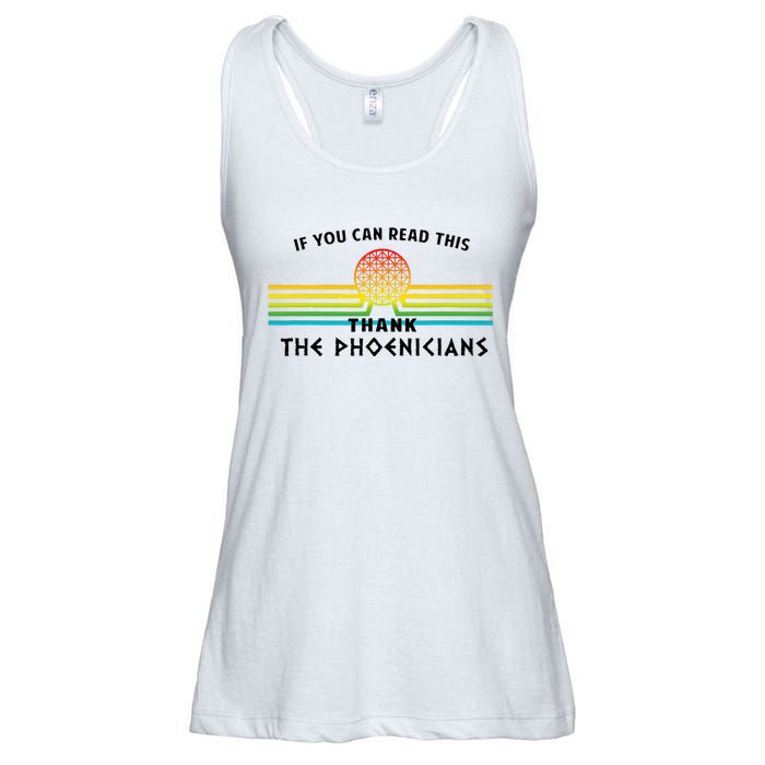 Funny If You Can Read This Thank Phoenicians Reading Ladies Essential Flowy Tank