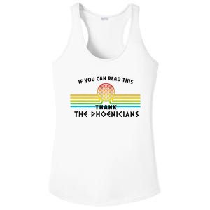 Funny If You Can Read This Thank Phoenicians Reading Ladies PosiCharge Competitor Racerback Tank