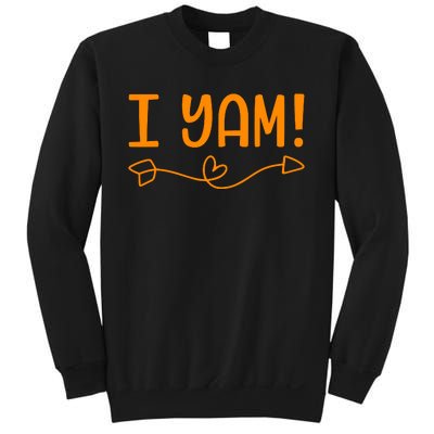 Funny I Yam Sweet Potato For Matching Thanksgiving Costume Sweatshirt