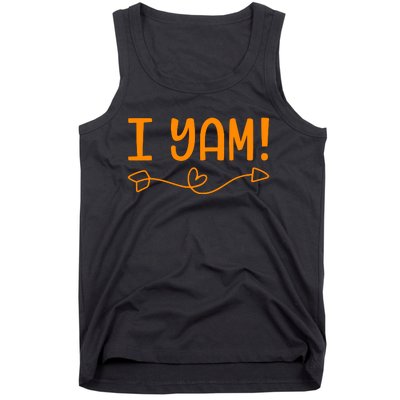 Funny I Yam Sweet Potato For Matching Thanksgiving Costume Tank Top