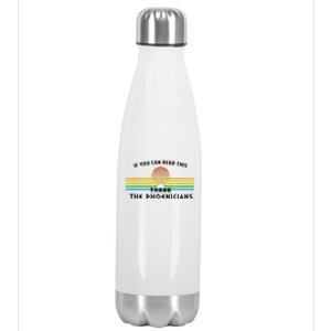 Funny If You Can Read This Thank Phoenicians Reading Stainless Steel Insulated Water Bottle