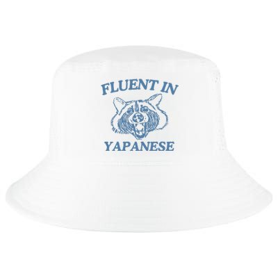 Fluent In Yapanese Raccoon Cool Comfort Performance Bucket Hat