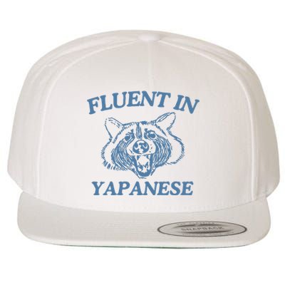 Fluent In Yapanese Raccoon Wool Snapback Cap