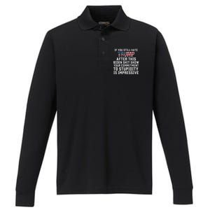 Funny If You Still Hate Trump After This Biden 2024 Performance Long Sleeve Polo