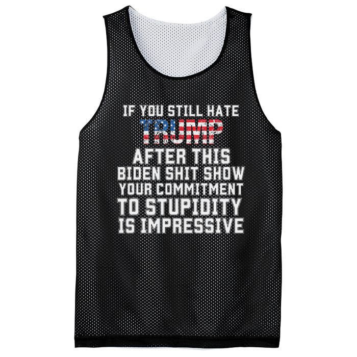 Funny If You Still Hate Trump After This Biden 2024 Mesh Reversible Basketball Jersey Tank