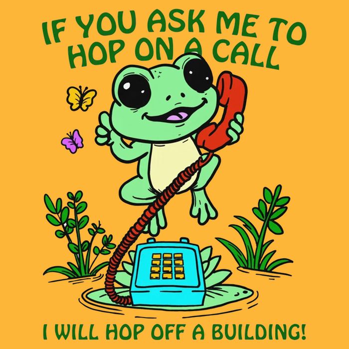 Frog If You Ask Me 2 Hop On A Call I Will Hop Off A Building Pom Pom 12in Knit Beanie
