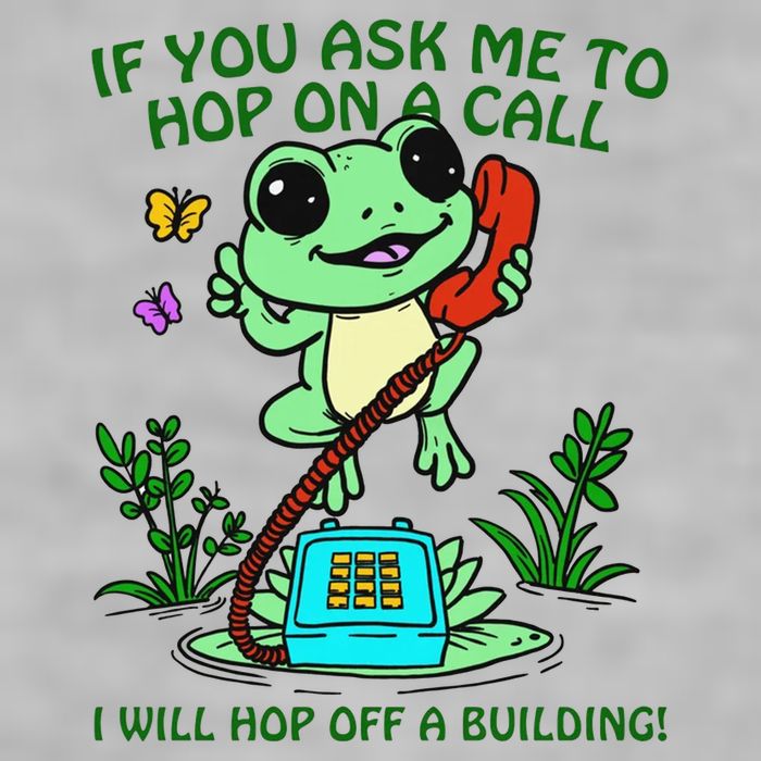 Frog If You Ask Me 2 Hop On A Call I Will Hop Off A Building Ladies PosiCharge Tri-Blend Wicking Tank