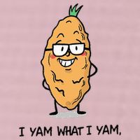 Funny I Yam What I Yam Funny Say's Who i What I yam yes I 25L Jumbo Tote