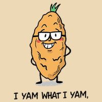 Funny I Yam What I Yam Funny Say's Who i What I yam yes I Drawstring Bag