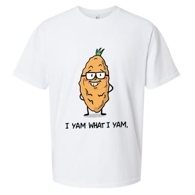 Funny I Yam What I Yam Funny Say's Who i What I yam yes I Sueded Cloud Jersey T-Shirt