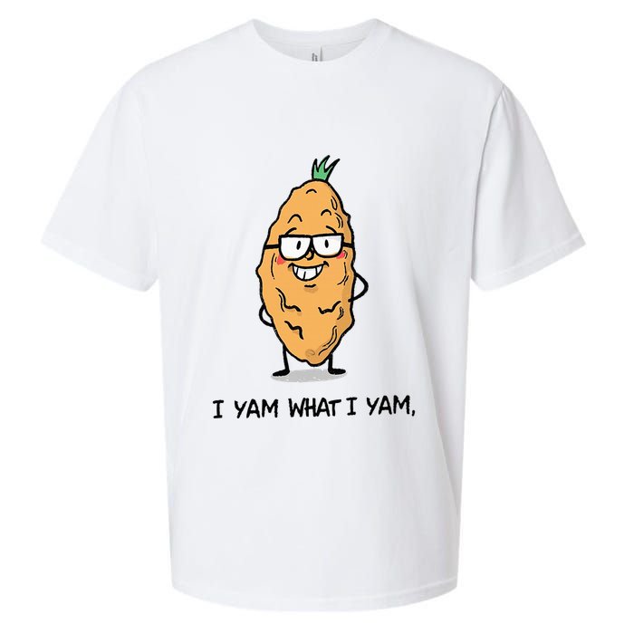 Funny I Yam What I Yam Funny Say's Who i What I yam yes I Sueded Cloud Jersey T-Shirt