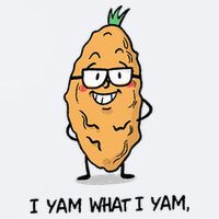Funny I Yam What I Yam Funny Say's Who i What I yam yes I Sueded Cloud Jersey T-Shirt
