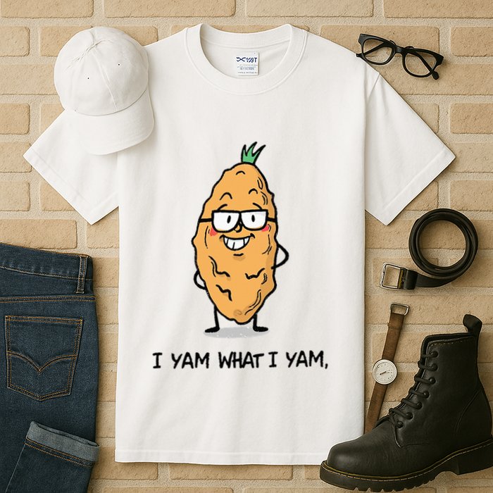 Funny I Yam What I Yam Funny Say's Who i What I yam yes I Tall T-Shirt