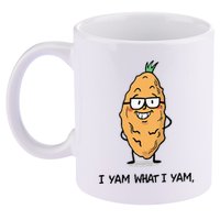 Funny I Yam What I Yam Funny Say's Who i What I yam yes I 11oz C Handle Ceramic Mug