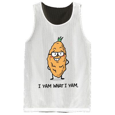Funny I Yam What I Yam Funny Say's Who i What I yam yes I Mesh Reversible Basketball Jersey Tank