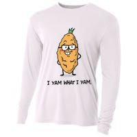 Funny I Yam What I Yam Funny Say's Who i What I yam yes I Cooling Performance Long Sleeve Crew