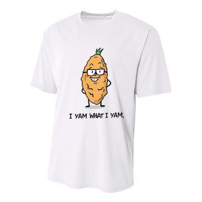 Funny I Yam What I Yam Funny Say's Who i What I yam yes I Youth Performance Sprint T-Shirt