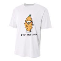 Funny I Yam What I Yam Funny Say's Who i What I yam yes I Youth Performance Sprint T-Shirt