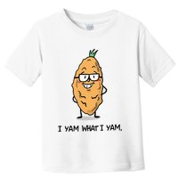 Funny I Yam What I Yam Funny Say's Who i What I yam yes I Toddler T-Shirt