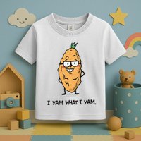 Funny I Yam What I Yam Funny Say's Who i What I yam yes I Toddler T-Shirt