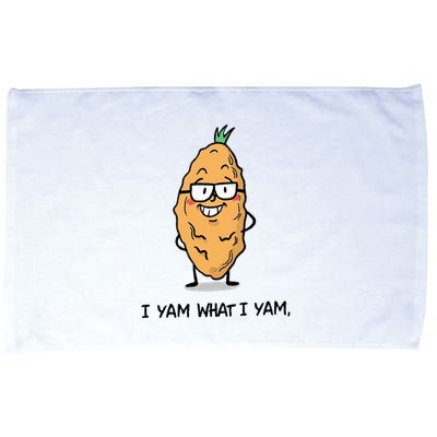 Funny I Yam What I Yam Funny Say's Who i What I yam yes I Microfiber Hand Towel