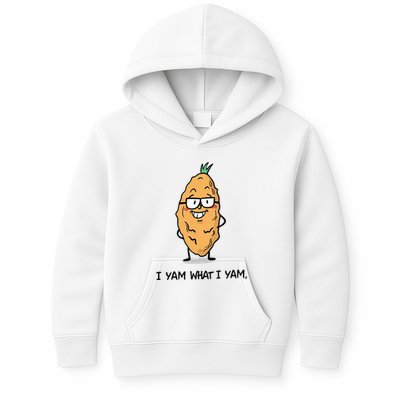 Funny I Yam What I Yam Funny Say's Who i What I yam yes I Kids Hoodie