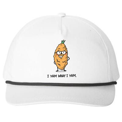 Funny I Yam What I Yam Funny Say's Who i What I yam yes I Snapback Five-Panel Rope Hat