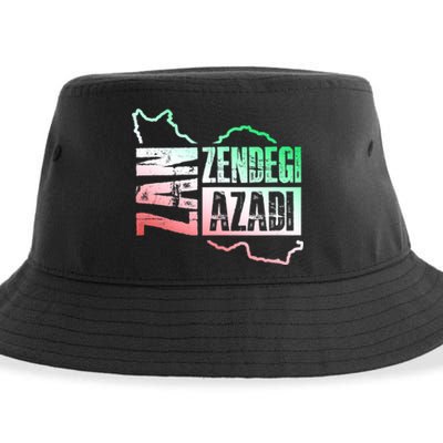 Free Iran | Zan Zendegi Azadi Heart | Freedom Love Persian Sustainable Bucket Hat