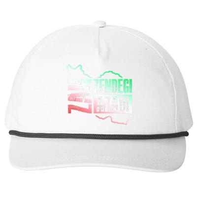 Free Iran | Zan Zendegi Azadi Heart | Freedom Love Persian Snapback Five-Panel Rope Hat