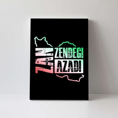 Free Iran | Zan Zendegi Azadi Heart | Freedom Love Persian Canvas